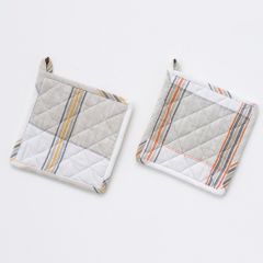 Plaid Farmhouse Potholder Set of 2