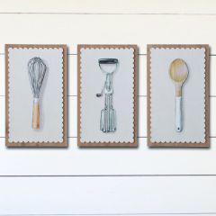 Kitchen Utensil Wall Decor Set of 3