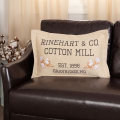 Cotton Mill Throw Pillow