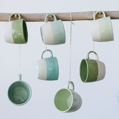 Cool Colors Farmhouse Mugs Set of 4