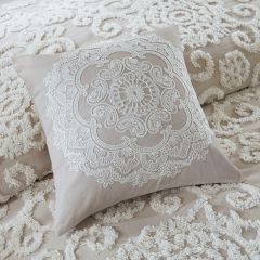 Medallion Accent Square Pillow