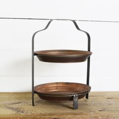Rustic Tiered Tin Riser