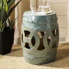 Ornate Ceramic Garden Stool