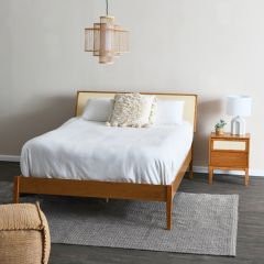 Bohemian Tiered Natural Bamboo Chandelier