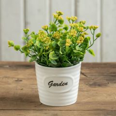 Decorative Potted Flowers Set of 2