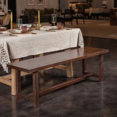 Classic Charms Wood Trestle Bench