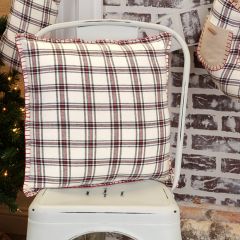 Oversized Plaid Pattern Pillow