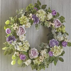 Hydrangea With Peonies Wreath