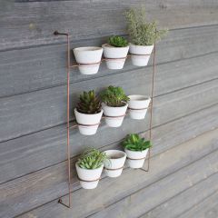 9 Pot Wall Rack Planter