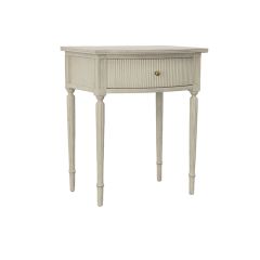 Cream Modern Magdalin Side Table