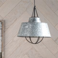 Galvanized Industrial Farmhouse Pendant