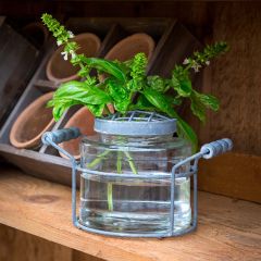 Jar Vase Caddy With Grid Lid