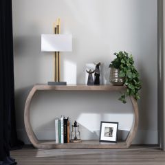 Wood Infinity Console Table