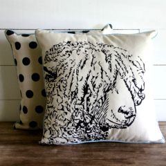 Embroidered Sampson Sheep Pillow