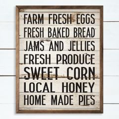 Fresh and For Sale Framed Farmhouse Sign