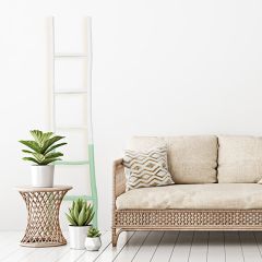 Two Tone Decorative Wood Ladder