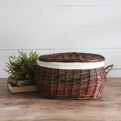 Oval Basket With Lid