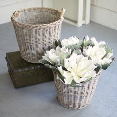 Handled Willow Basket Set of 2