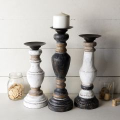 Farmhouse Candle Holder Collection Set of 3