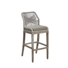 Modern Gray Fiddler Counter Stool
