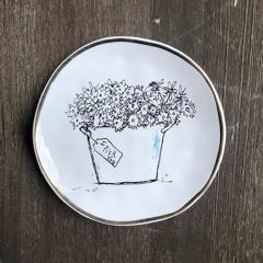 Round Ceramic Trinket Dish Set of 2