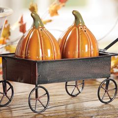 Pumpkin Salt and Pepper Shakers in Cart