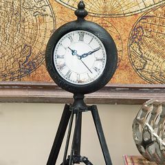 Tripod Base Tabletop Clock