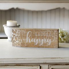Choose Happy Inspirational Sign