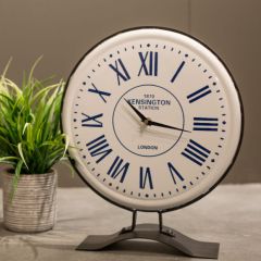 Train Station Table Clock