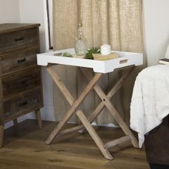 Foldable Farmhouse Tray Table