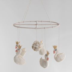 Wool Felt Swan Mobile