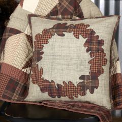 Farmhouse Harvest Wreath Throw Pillow