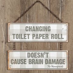 Witty Bathroom Wall Sign