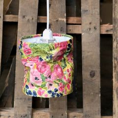 Abstract Floral Round Decorative Paper Shade 8 Inch