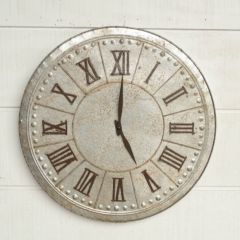Large Metal Wall Clock
