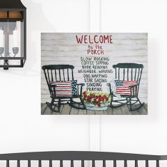 Metal Welcome to the Porch Wall Decor
