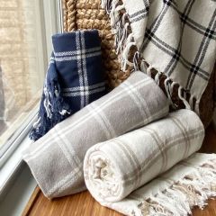 Windowpane Plaid Blanket