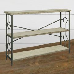 Simple 3 Shelf Console Table