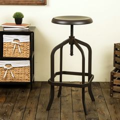 Adjustable Metal Swivel Bar Stool