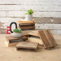 Repurposed Primitive Wood Display Riser