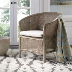 Contemporary Rattan Armchair
