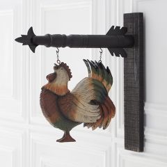 Colorful Rooster Arrow Sign Replacement