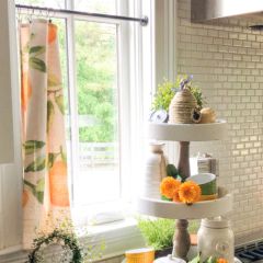 Citrus Fruit Cotton Tea Towel Set of 4