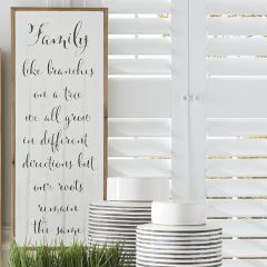 Framed Inspirational Family Branches Wall Decor