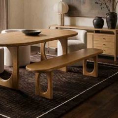 Architectural Base Dining Bench