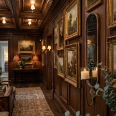 Classic Reflection Mirrored Pillar Candle Wall Sconce Set of 2