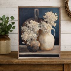 Golden Hydrangeas I White By Julia Purinton Wall Art