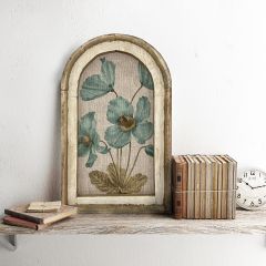 Poppy Flower Framed Linen Wall Art