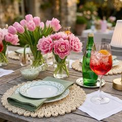 Woven Straw Placemat Set 