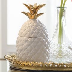 White Ceramic Pineapple Jar